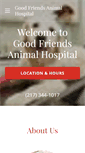 Mobile Screenshot of goodfriendsanimal.com